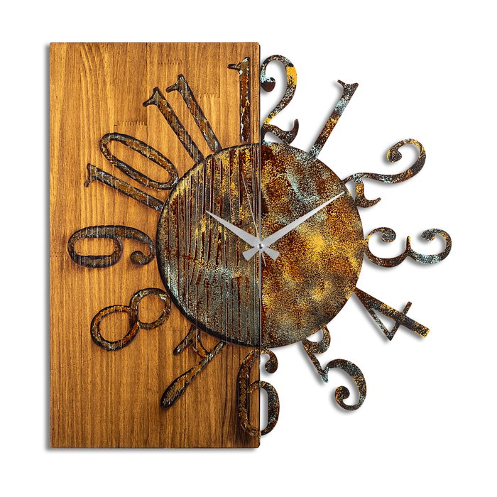 Wallity Wooden Clock 7-A Multicolor